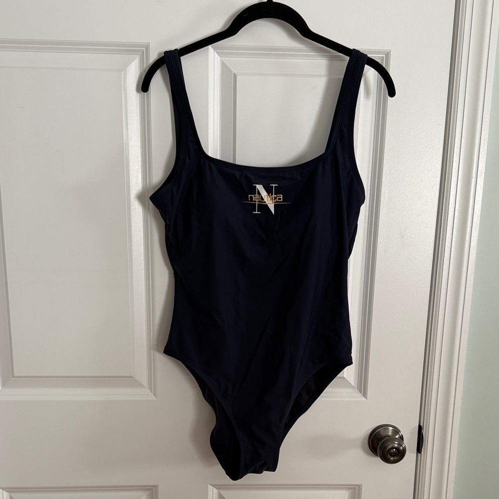 Nautica Dark Blue One-Piece Swimsuit